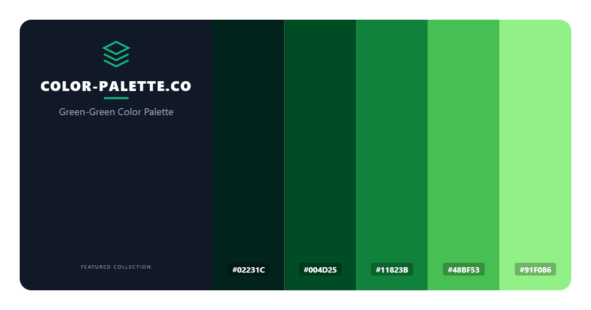 Green-Green Color Palette
