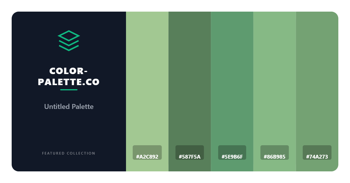 Green Hue Color Palette
