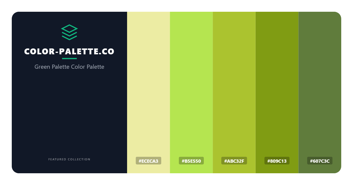 Green Palette Color Palette