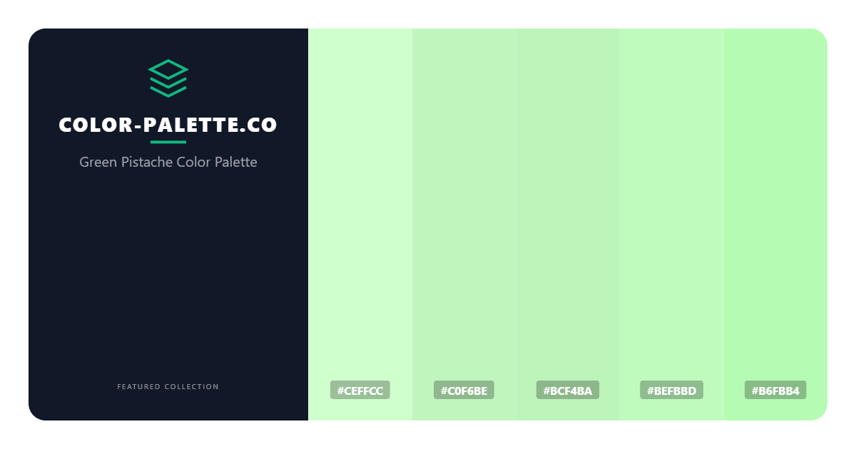 Green Pistache Color Palette