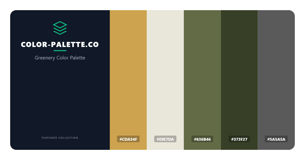 Greenery Color Palette