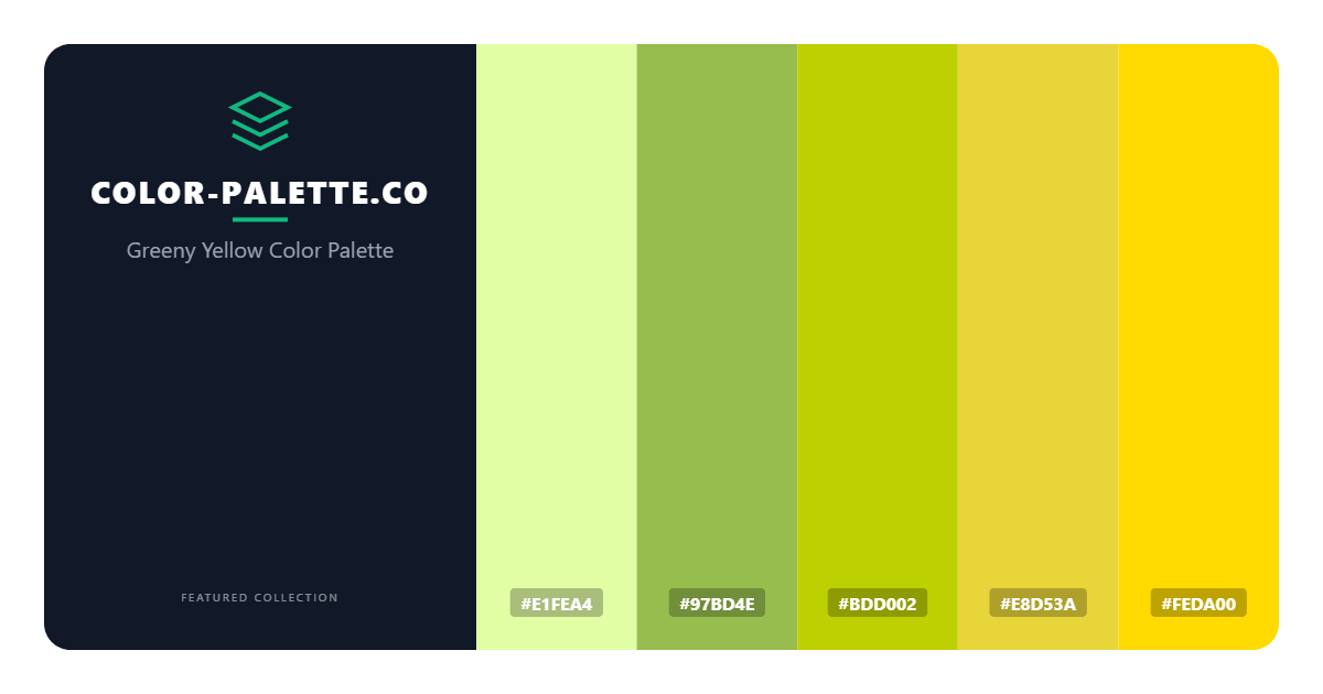 Greeny Yellow Color Palette