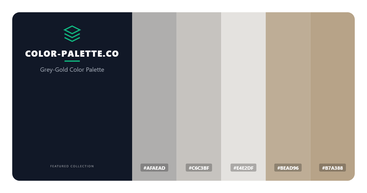 Grey-Gold Color Palette