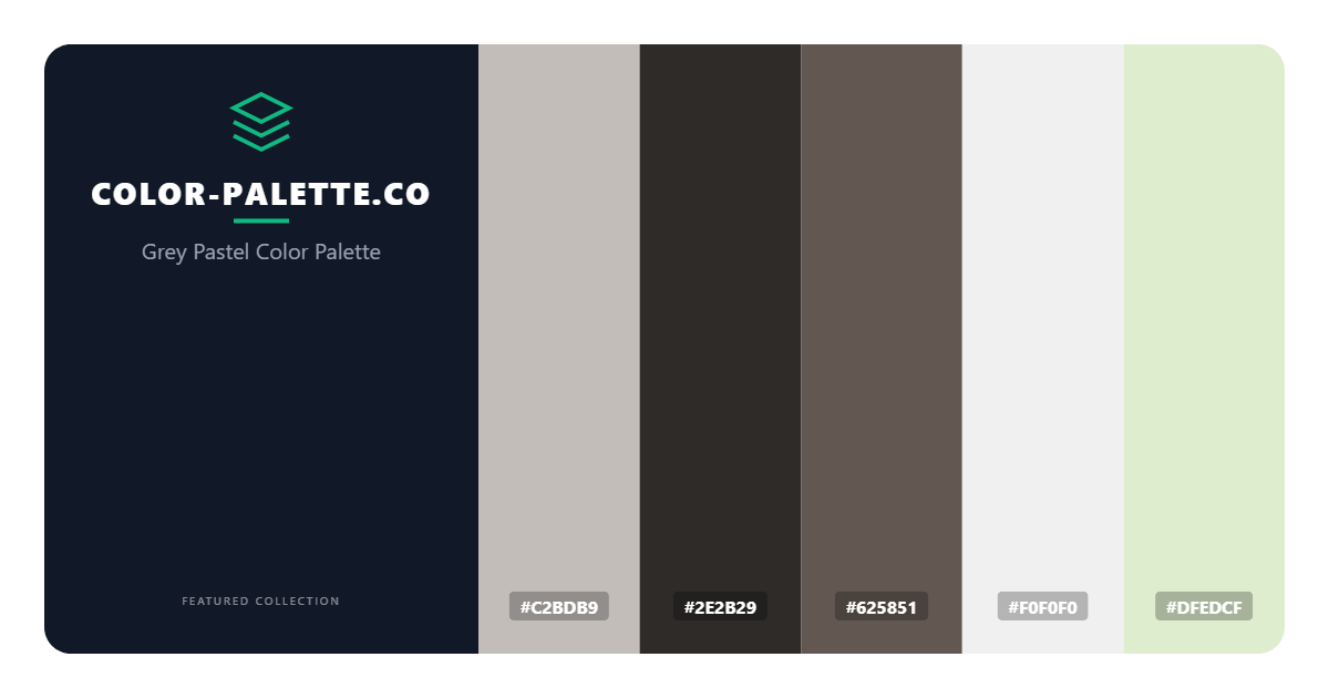 Grey Pastel Color Palette