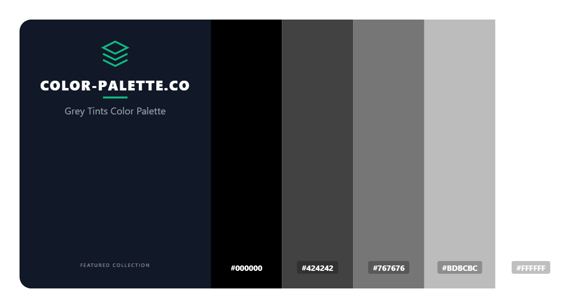 Grey Tints Color Palette