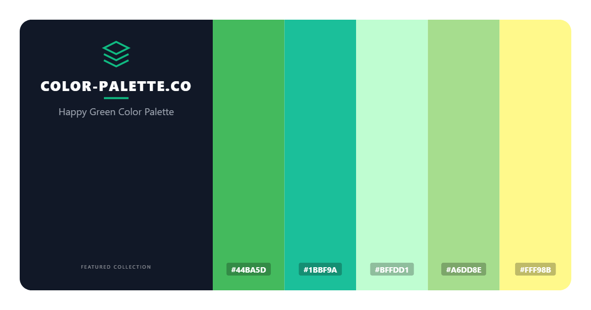 Happy Green Color Palette