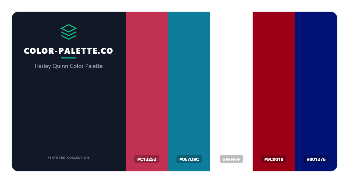 Harley Quinn Color Palette