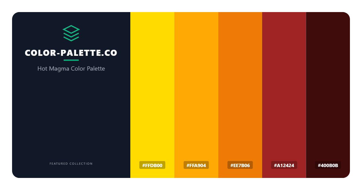 Hot Magma Color Palette