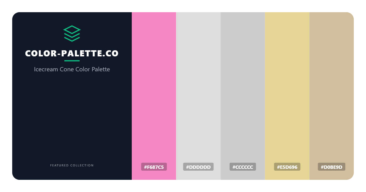 Icecream Cone Color Palette
