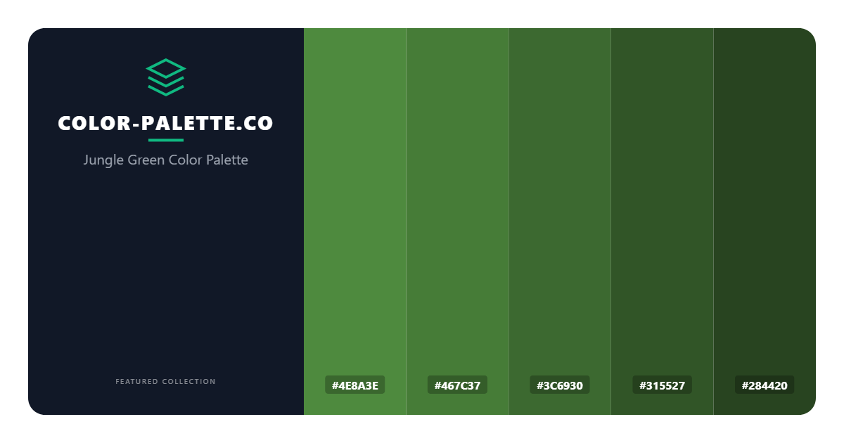 Jungle Green Color Palette