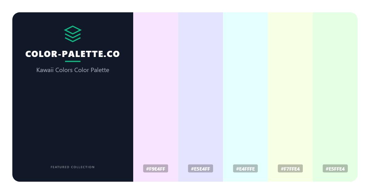 Kawaii Colors Color Palette