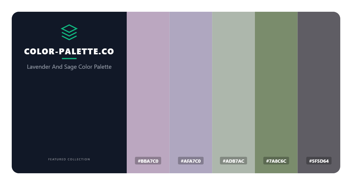 Lavender And Sage Color Palette