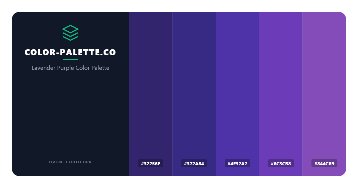 Lavender Purple Color Palette