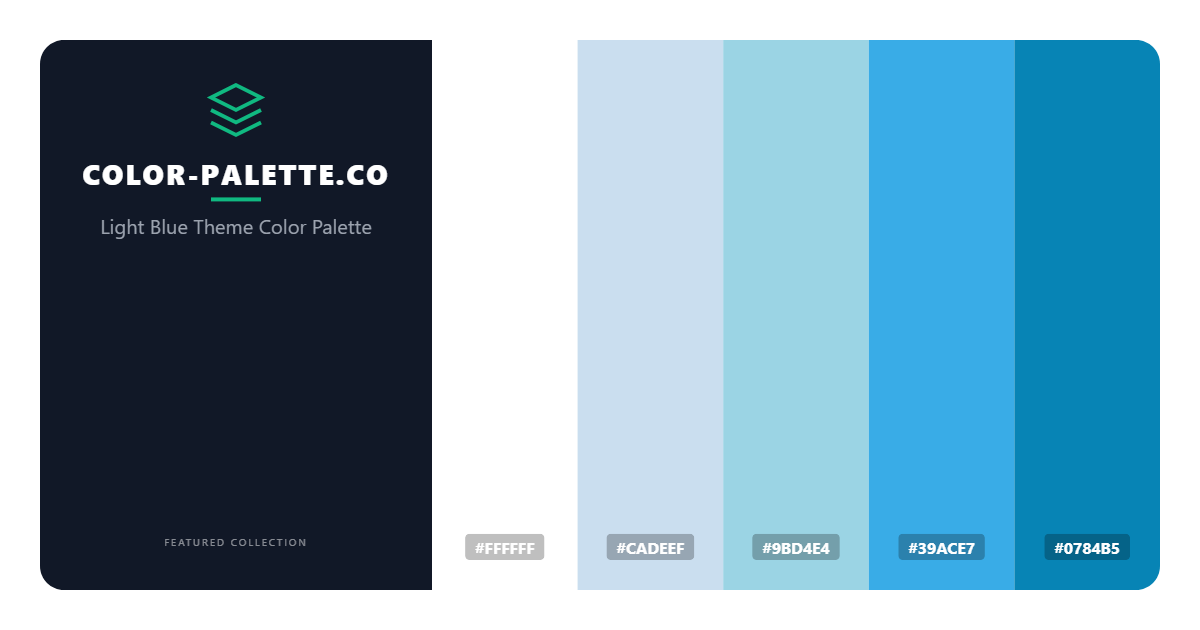 Light Blue Theme Color Palette