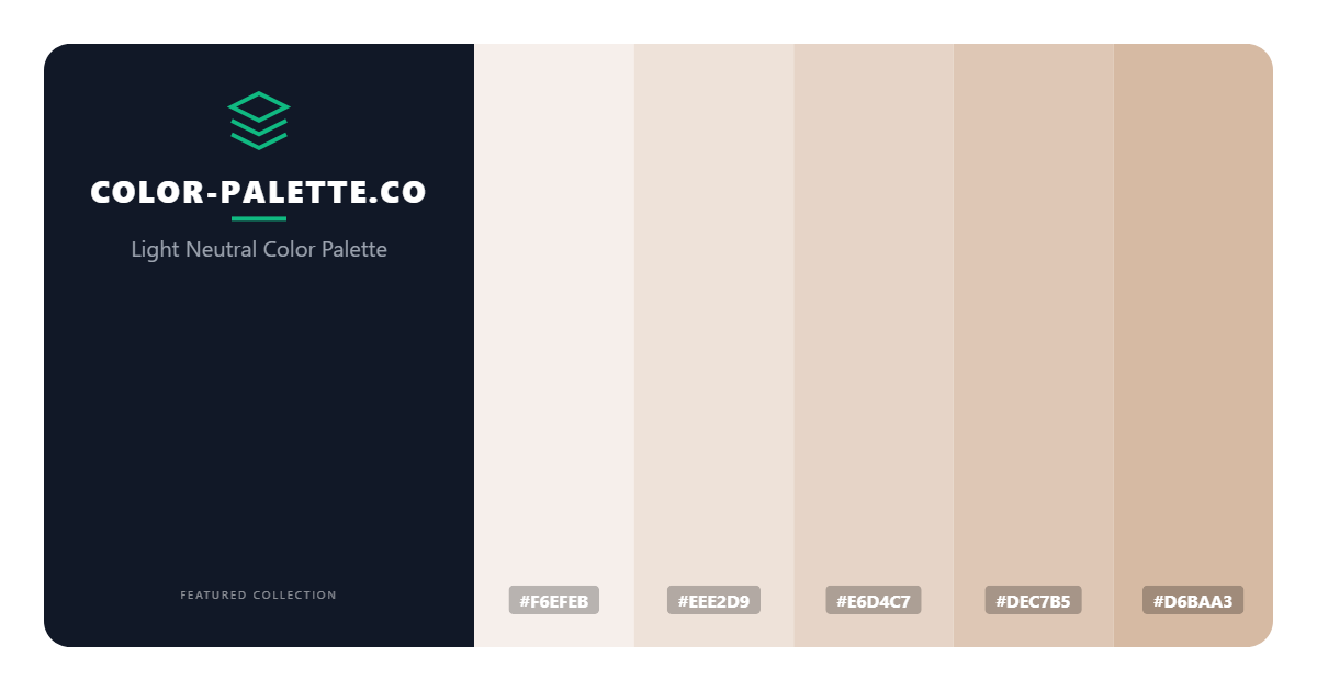 Light Neutral Color Palette