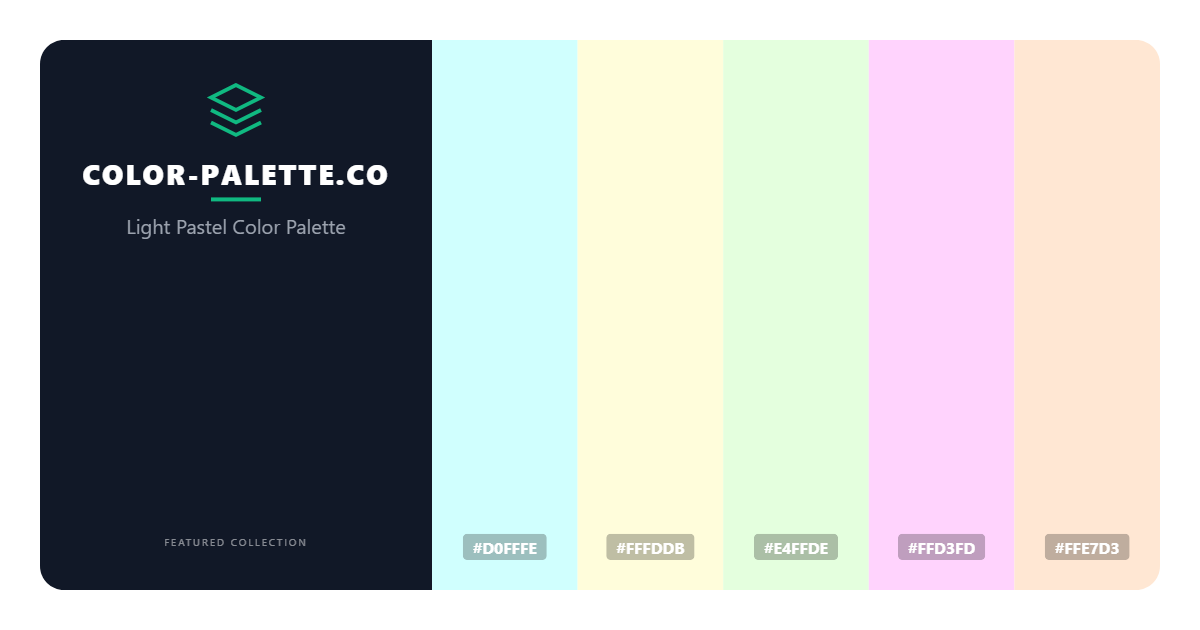 Light Pastel Color Palette