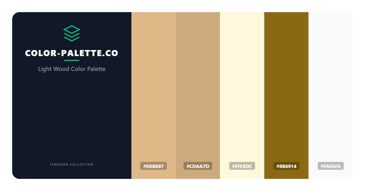 Light Wood Color Palette