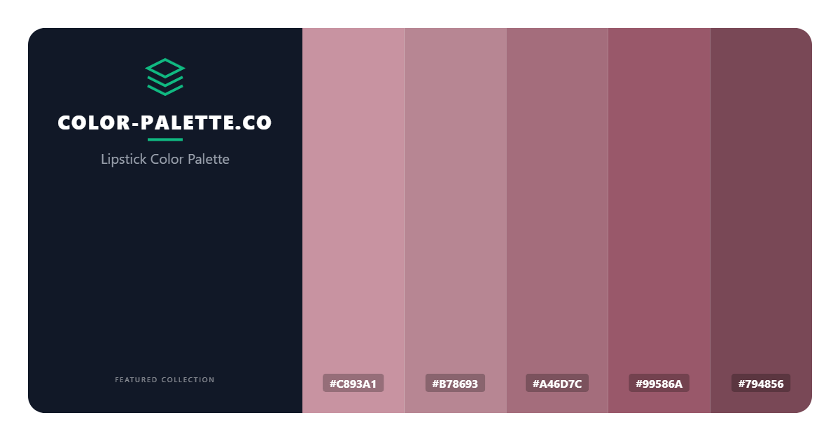 Lipstick Color Palette