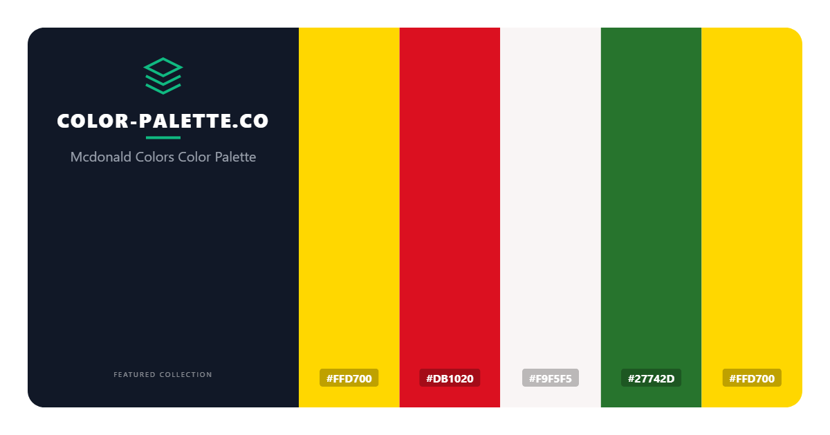 Mcdonald Colors Color Palette
