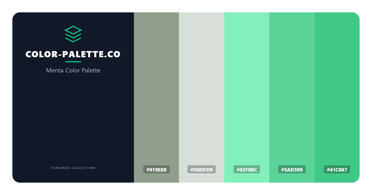 Menta Color Palette
