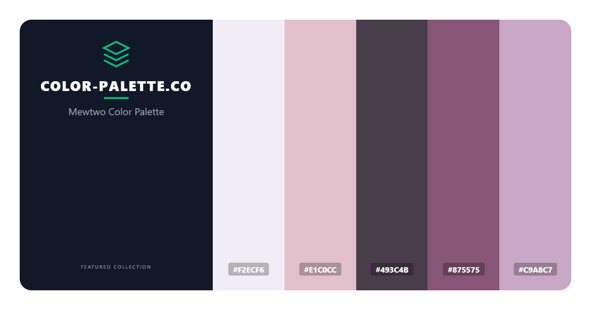 Mewtwo Color Palette
