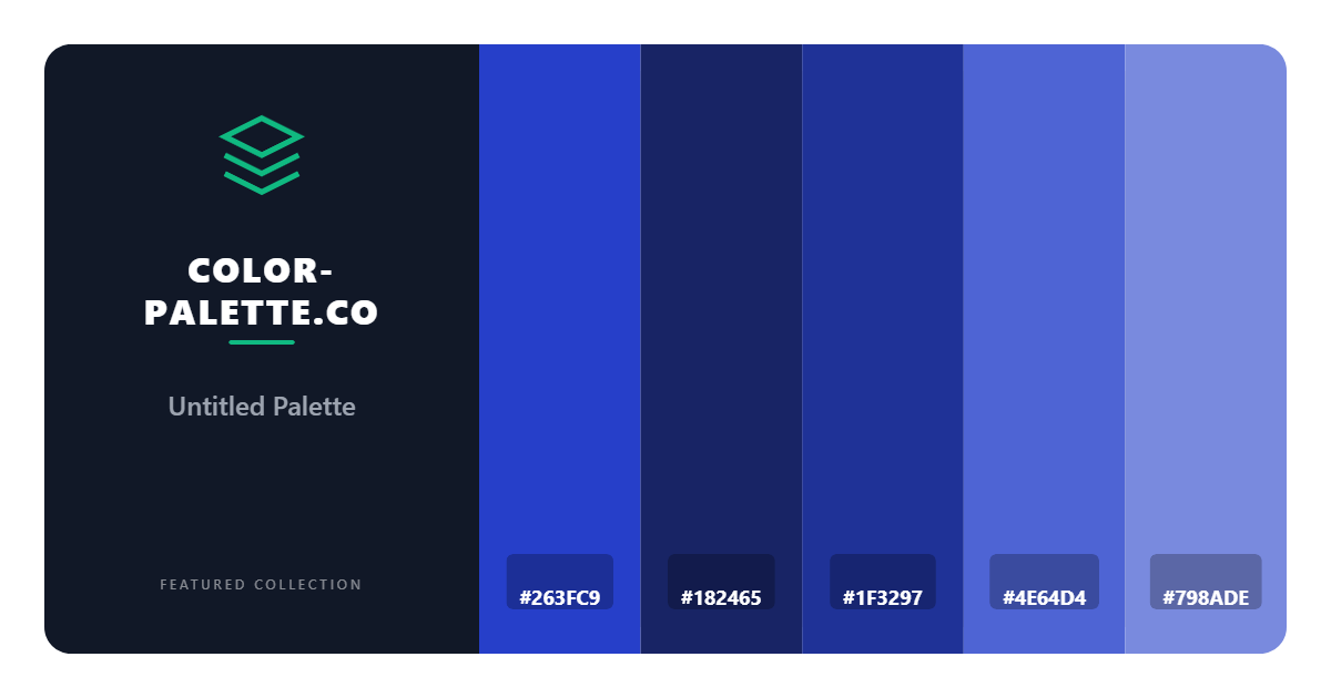 Microsoft Shades Of Blue Color Palette