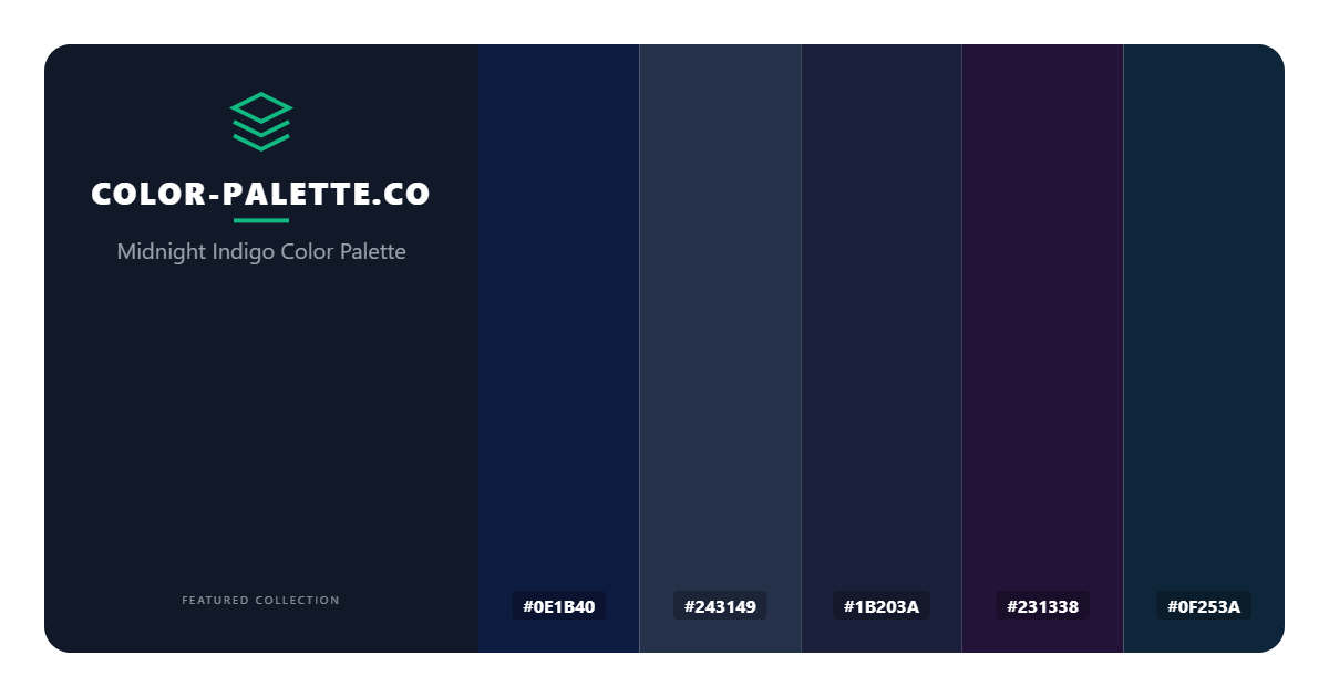 Midnight Indigo Color Palette
