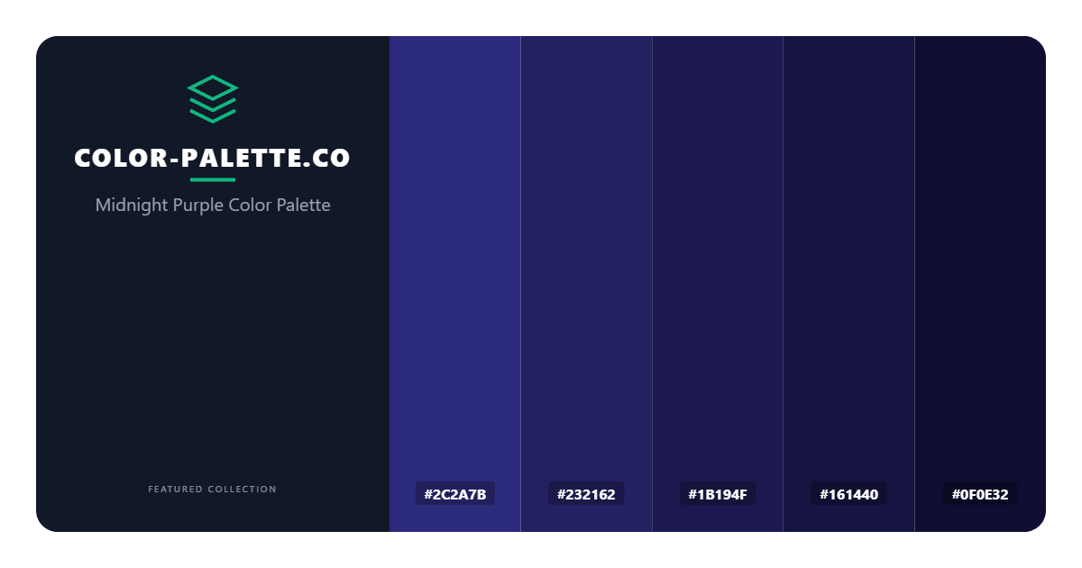Midnight Purple Color Palette