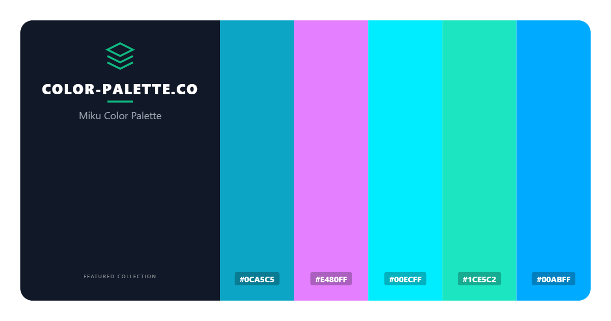 Miku Color Palette