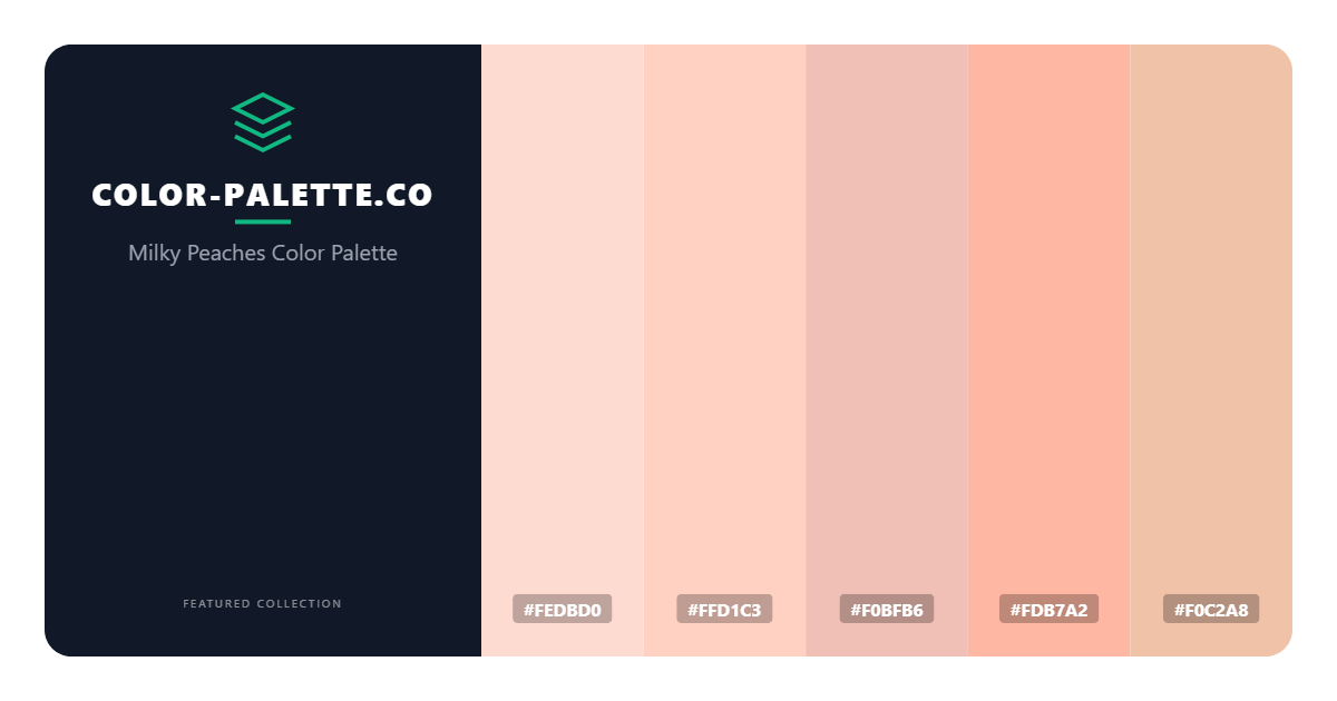 Milky Peaches Color Palette