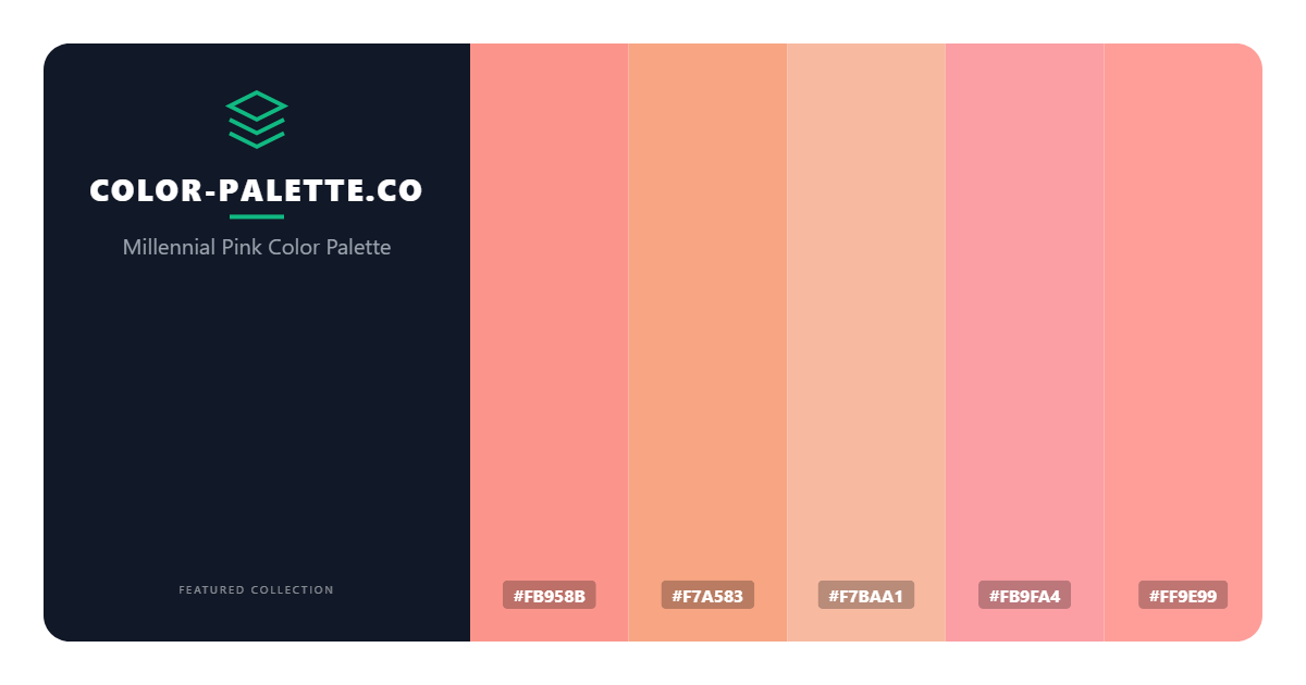 Millennial Pink Color Palette