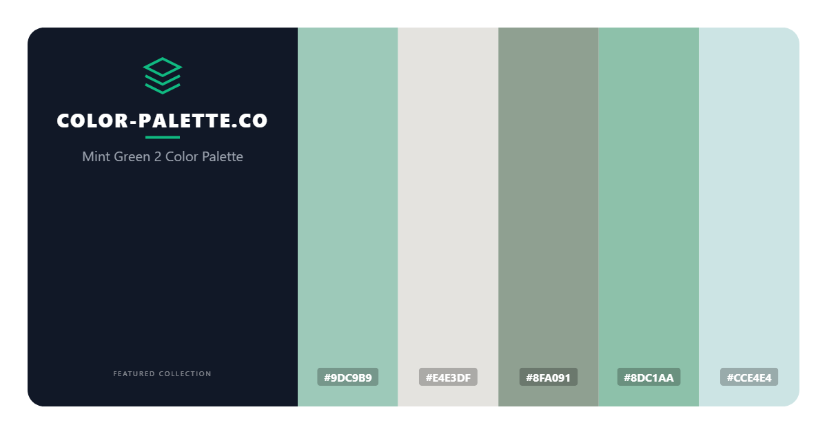 Mint Green 2 Color Palette