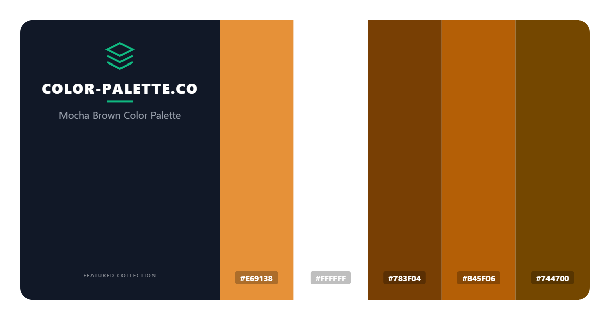Mocha Brown Color Palette