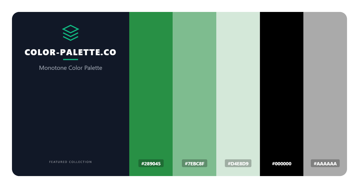 Monotone Color Palette