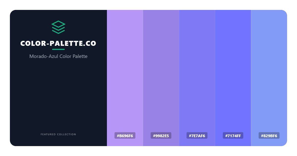 Morado-Azul Color Palette