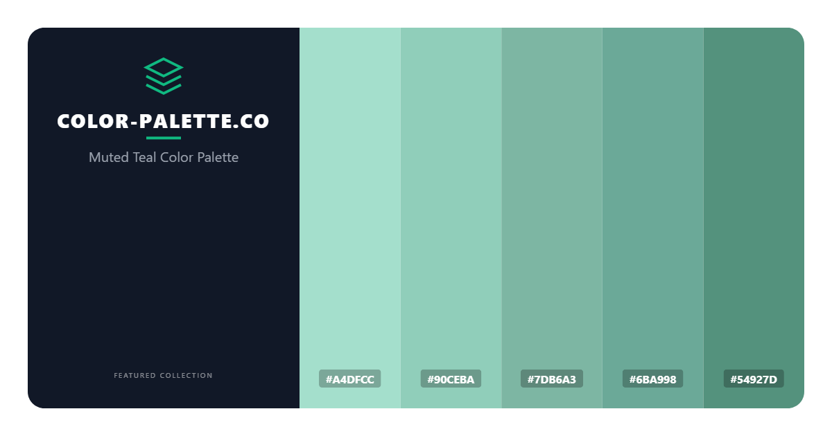 Muted Teal Color Palette