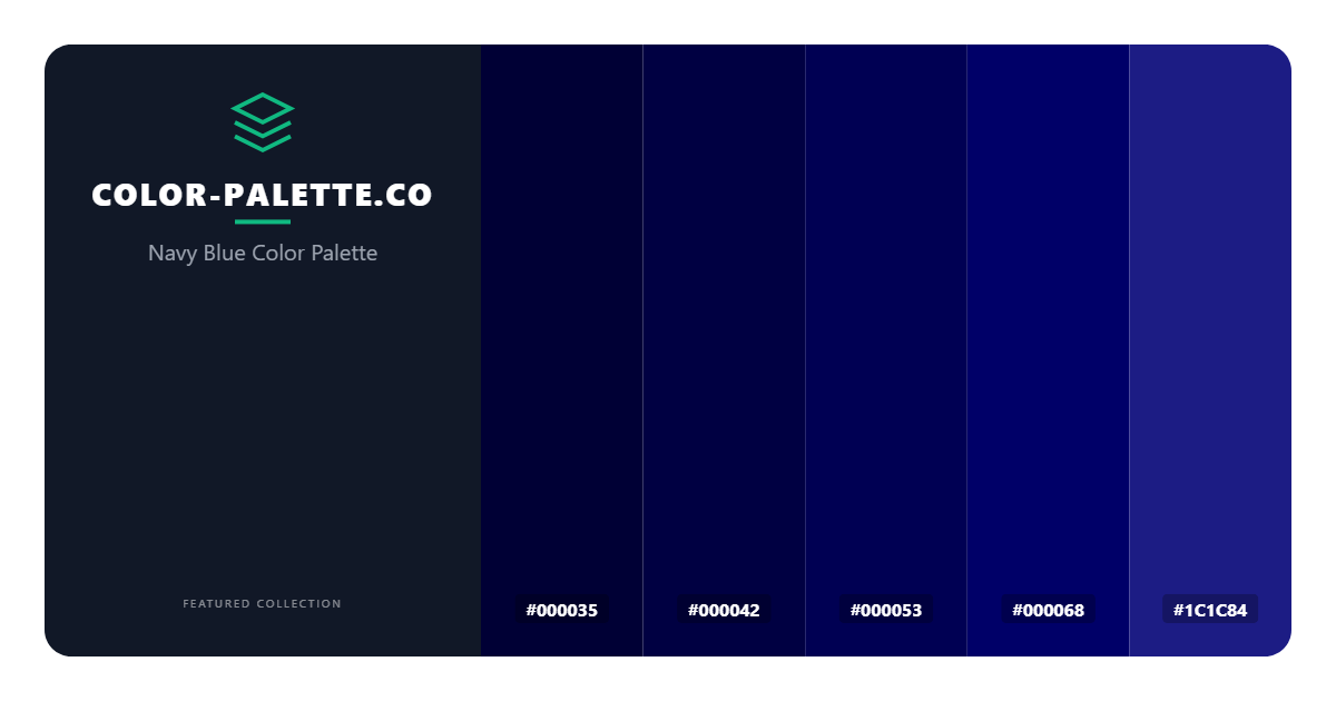 Navy Blue Color Palette