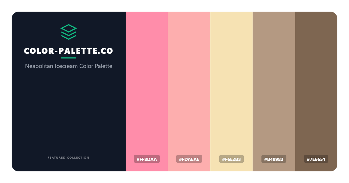 Neapolitan Icecream Color Palette