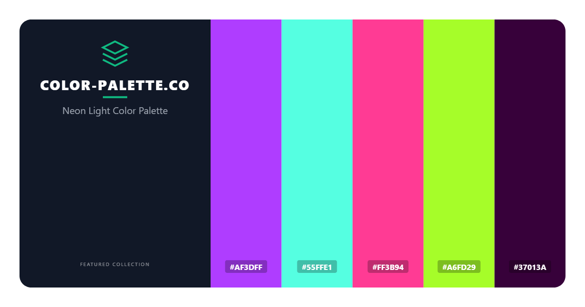 Neon Light Color Palette
