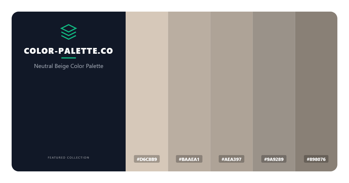 Neutral Beige Color Palette