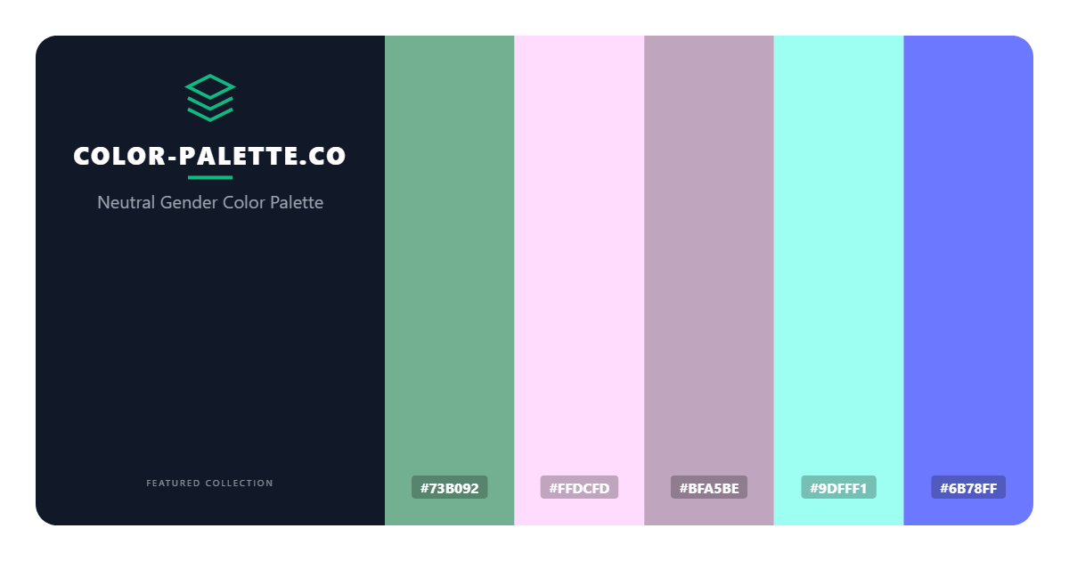 Neutral Gender Color Palette