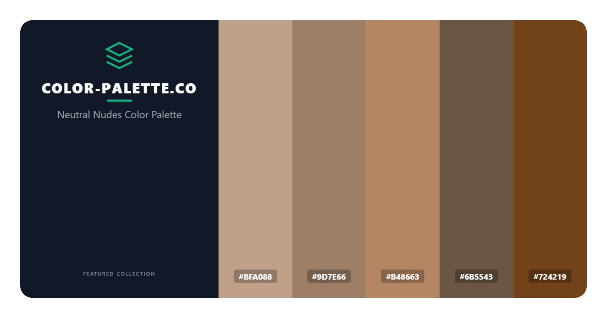 Neutral Nudes Color Palette