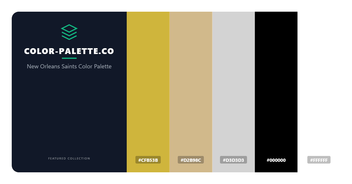 New Orleans Saints Color Palette