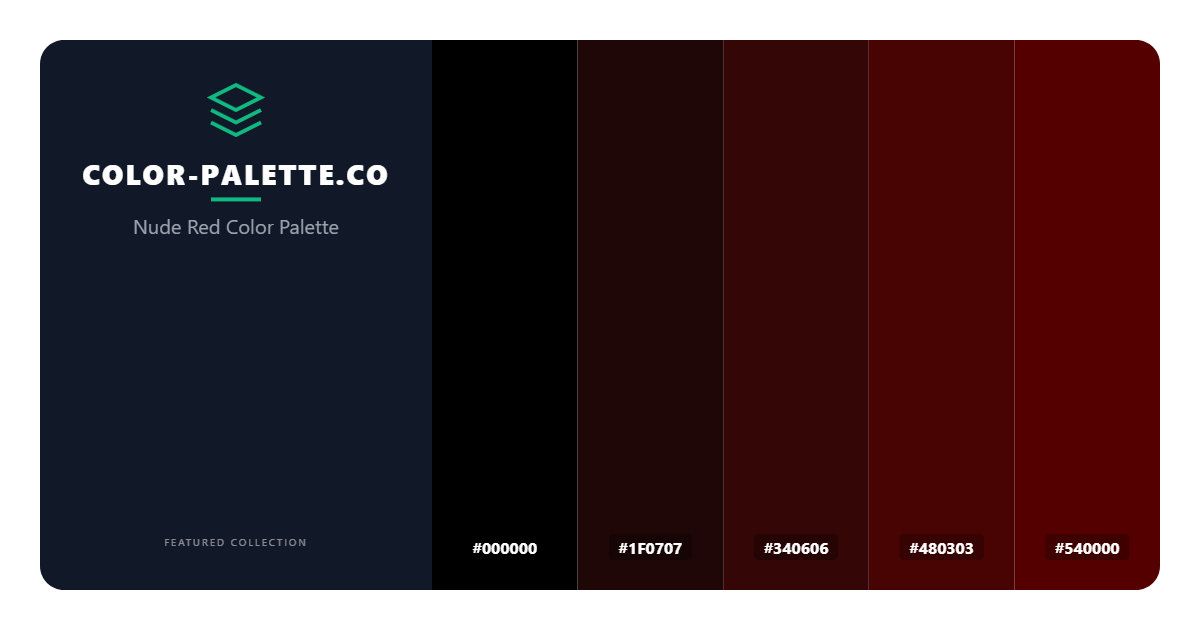 Nude Red Color Palette