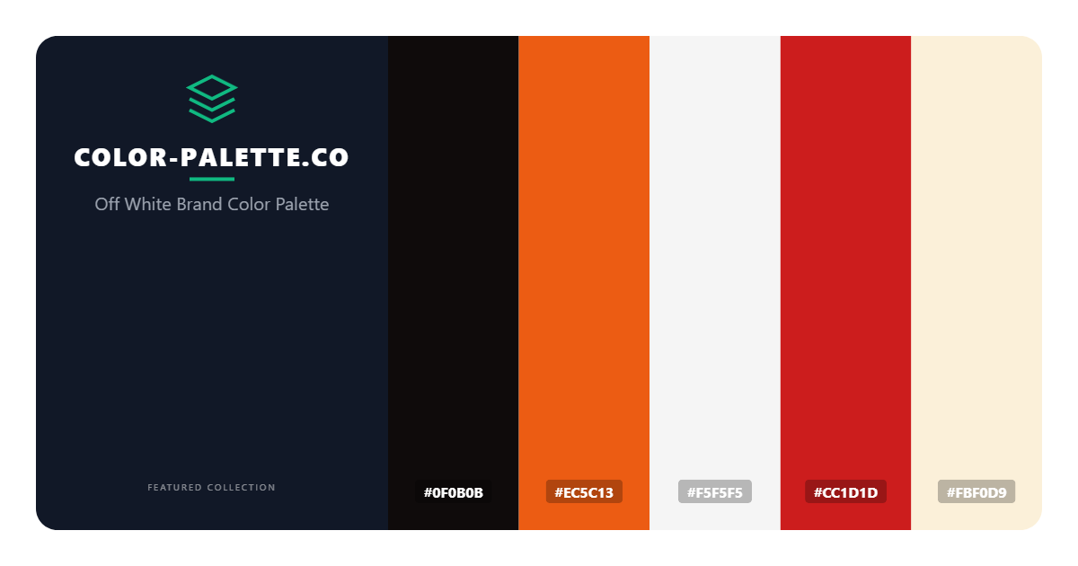 Off White Brand Color Palette