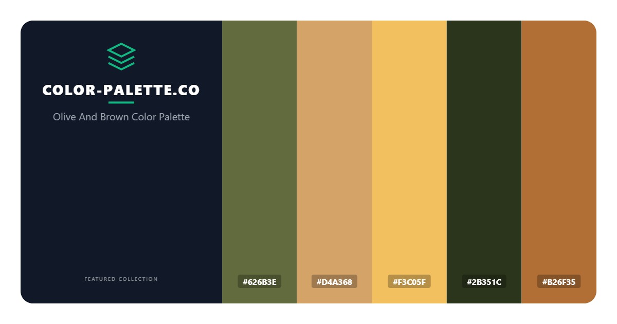 Olive And Brown Color Palette