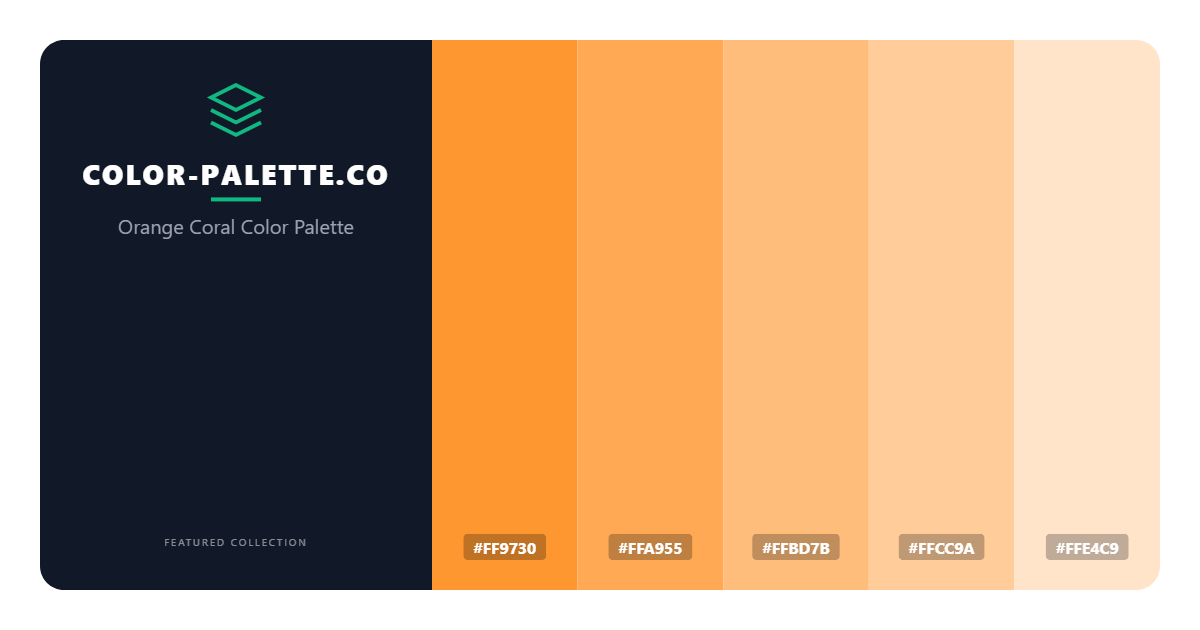 Orange Coral Color Palette