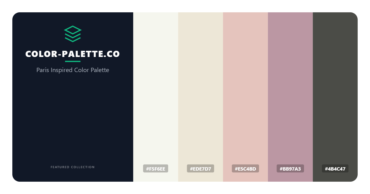 Paris Inspired Color Palette