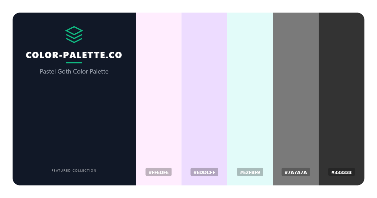 Pastel Goth Color Palette
