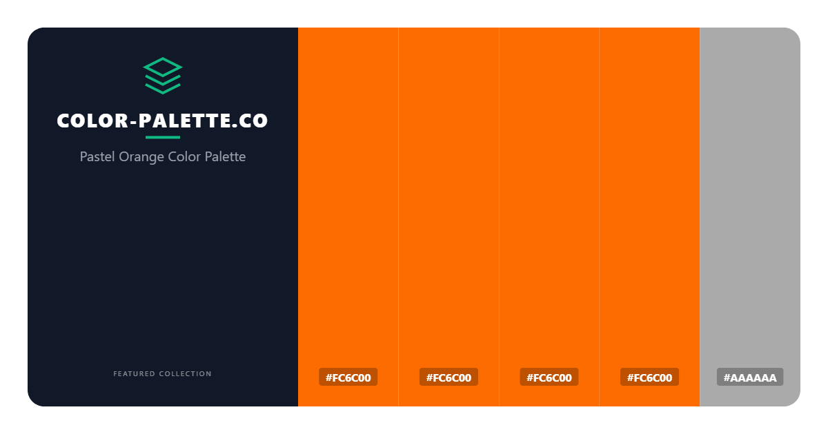 Pastel Orange Color Palette